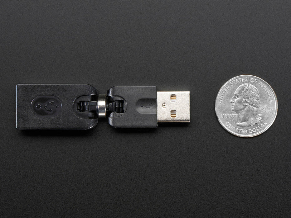 Flexible USB Type A to A Swivel Adapter