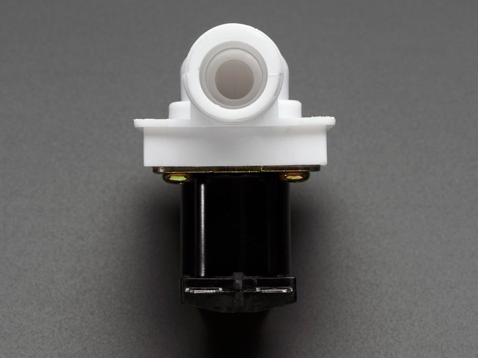 Plastic Solenoid Valve with two threaded inlets and solenoid with two contacts