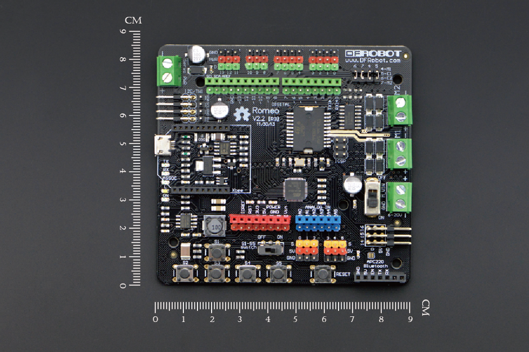 Romeo V2 - a Robot Control Board with Motor Driver (Compatible with Arduino)