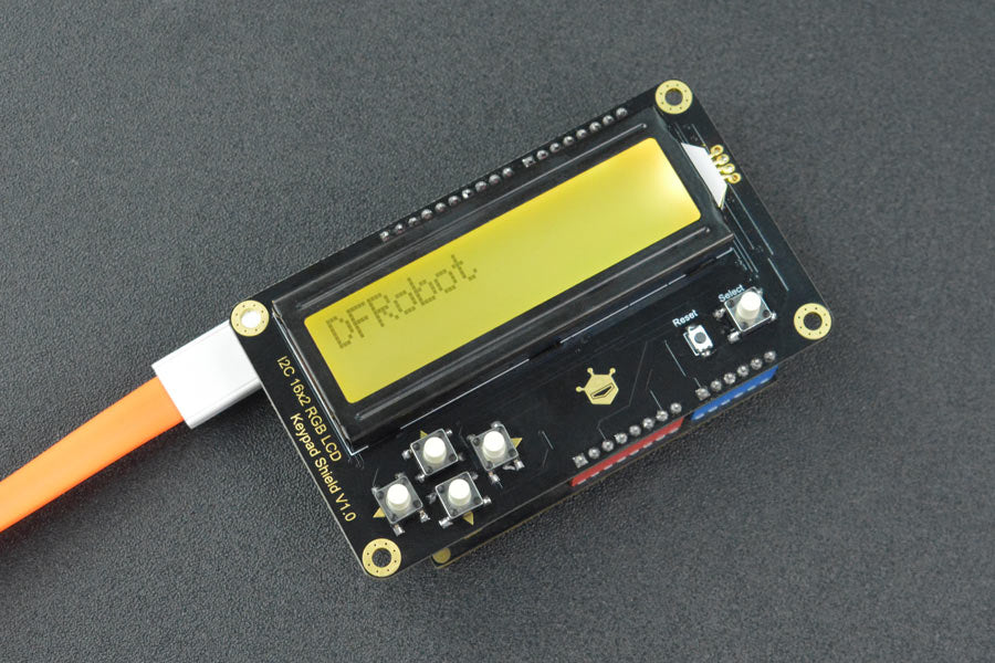 I2C RGB Backlight LCD 16x2 Display Module for Arduino (Black Text)