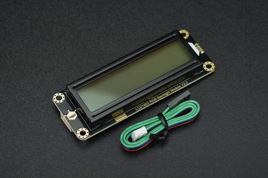 Gravity: I2C 16x2 Arduino LCD with RGB Backlight Display V2.0