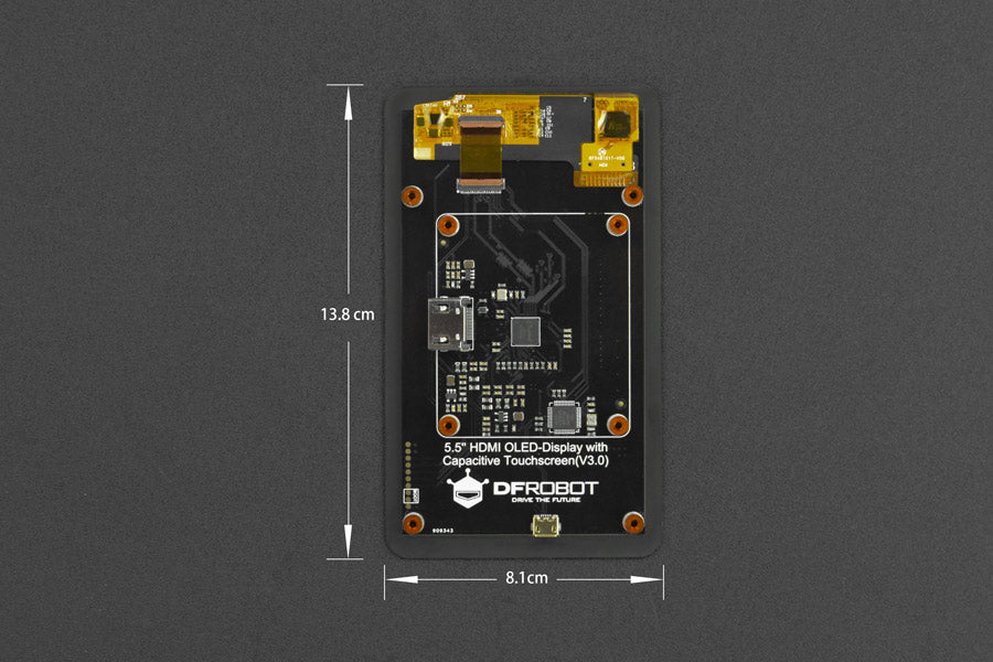 5.5'' HDMI OLED-Display with Capacitive Touchscreen