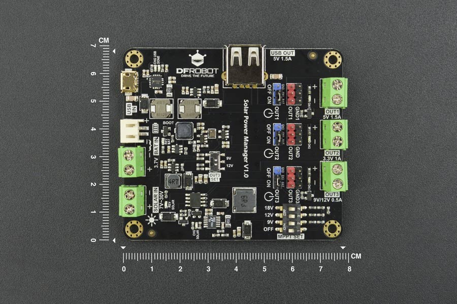 Solar Power Manager (for 9V/12V/18V solar panel)