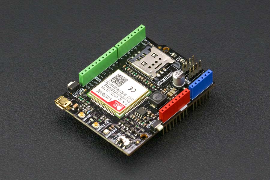 SIM7000E Arduino NB-IoT / LTE / GNSS / GPRS / GPS Expansion Shield (Europe)