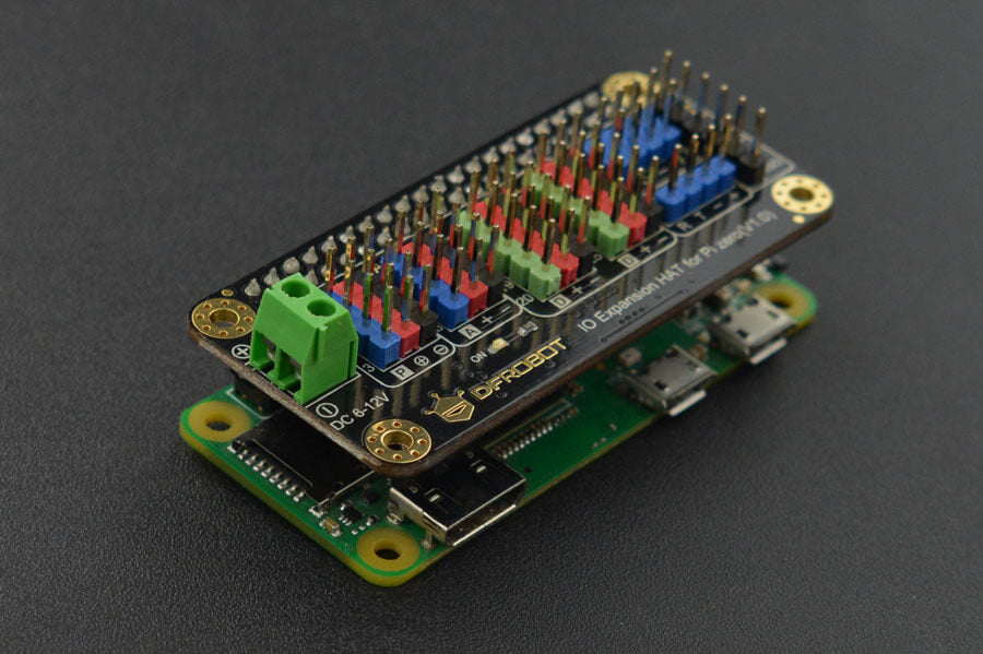 IO Expansion HAT for Raspberry Pi 5 / Zero / Zero W / 4B / 3B+