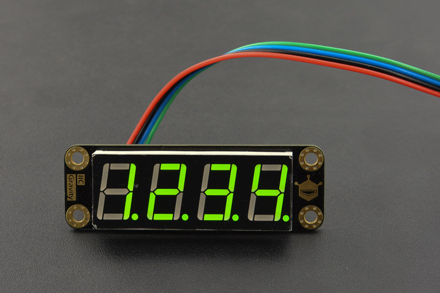 Gravity: 4-Digital LED Segment Display Module (Green)