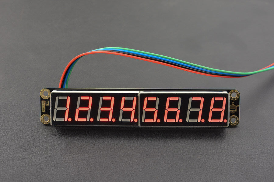 Gravity: 8-Digital LED Segment Display Module (Red) — Robot Italy