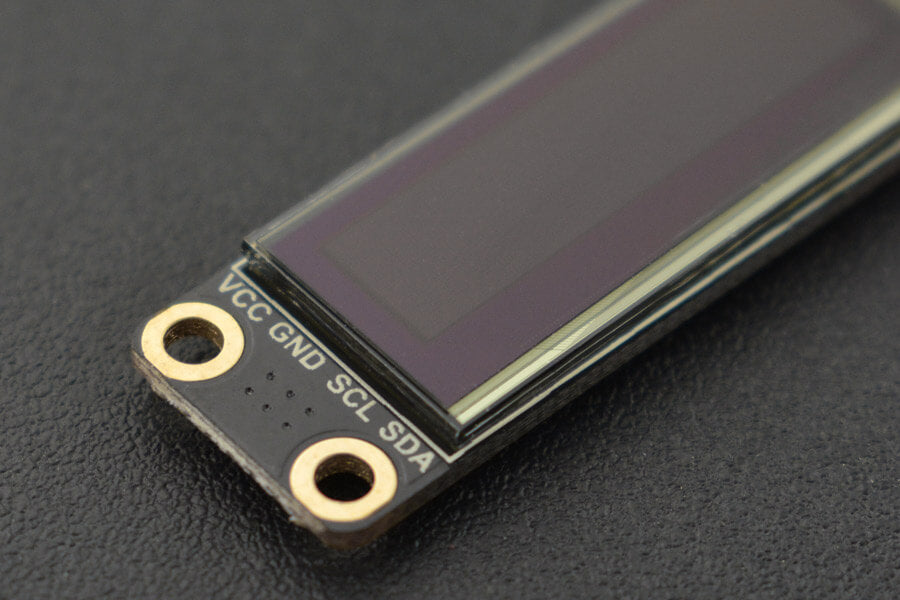 Fermion: Monochrome 0.91” 128x32 I2C OLED Display with Chip Pad (Breakout)