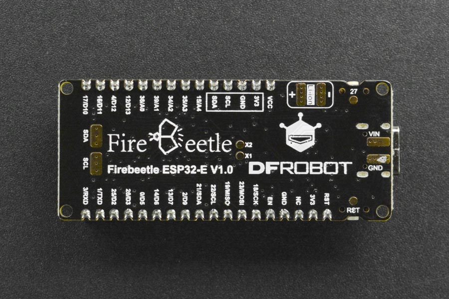 FireBeetle 2 ESP32-E IoT Microcontroller with Header (Supports Wi-Fi & Bluetooth)