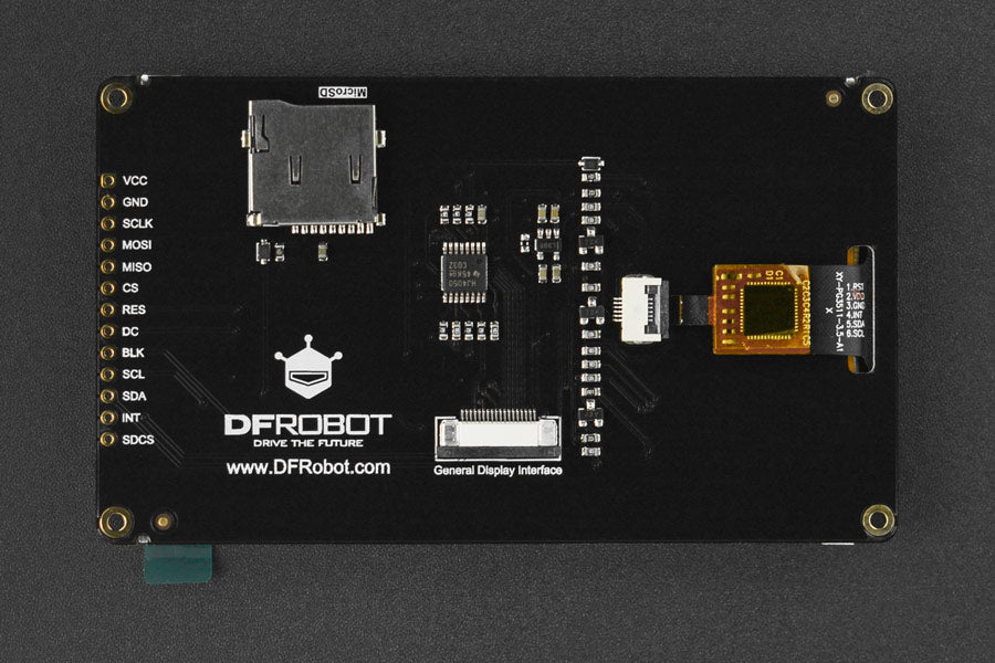 Fermion: 3.5” 480x320 TFT LCD Capacitive Touchscreen with MicroSD Card Slot (Breakout)