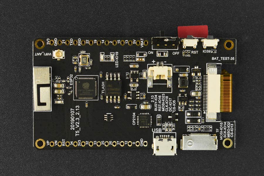 2.13"; e-ink Display Module for ESP32