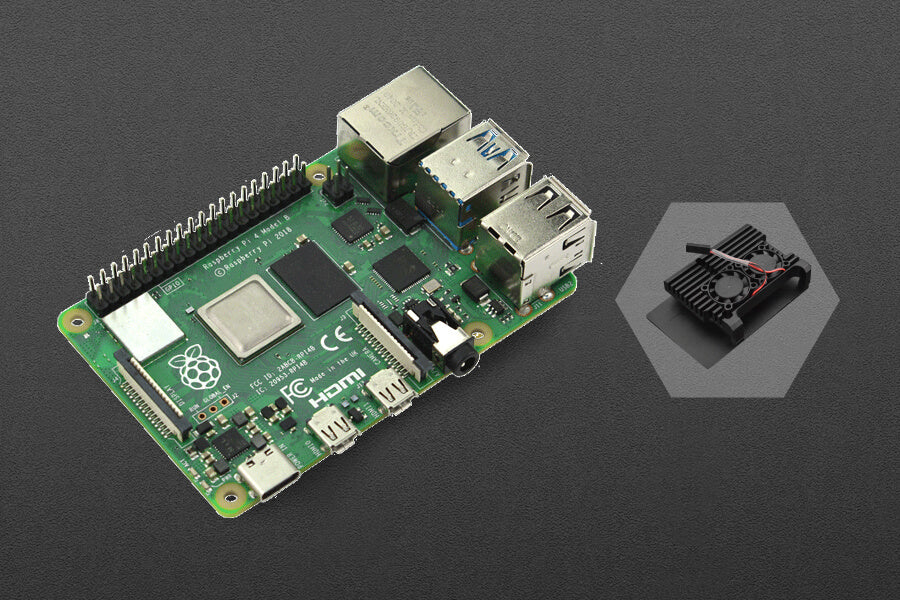 Raspberry Pi 4 Model B - 8GB with Metal Case (Dual fans)