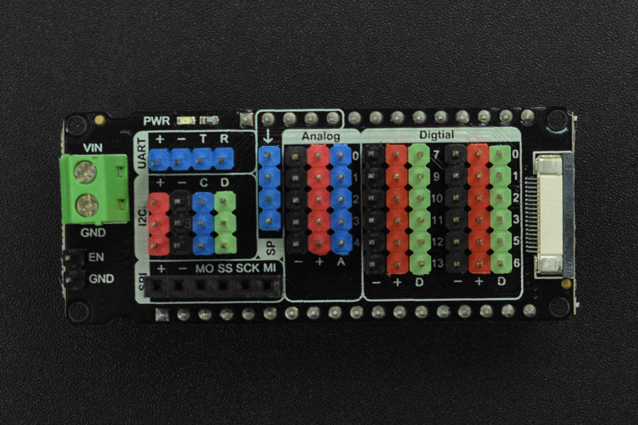 Gravity: IO Shield for FireBeetle 2 (ESP32-E/M0)