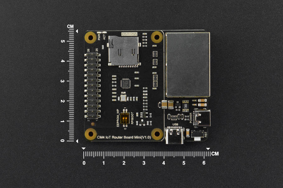 Raspberry Pi Compute Module 4 IoT Router Carrier Board Mini with Acrylic Case