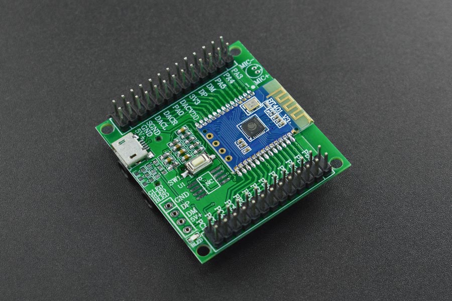 Evaluation Board for Audio &amp; BLE/SPP Pass-through Module - Bluetooth 5.0