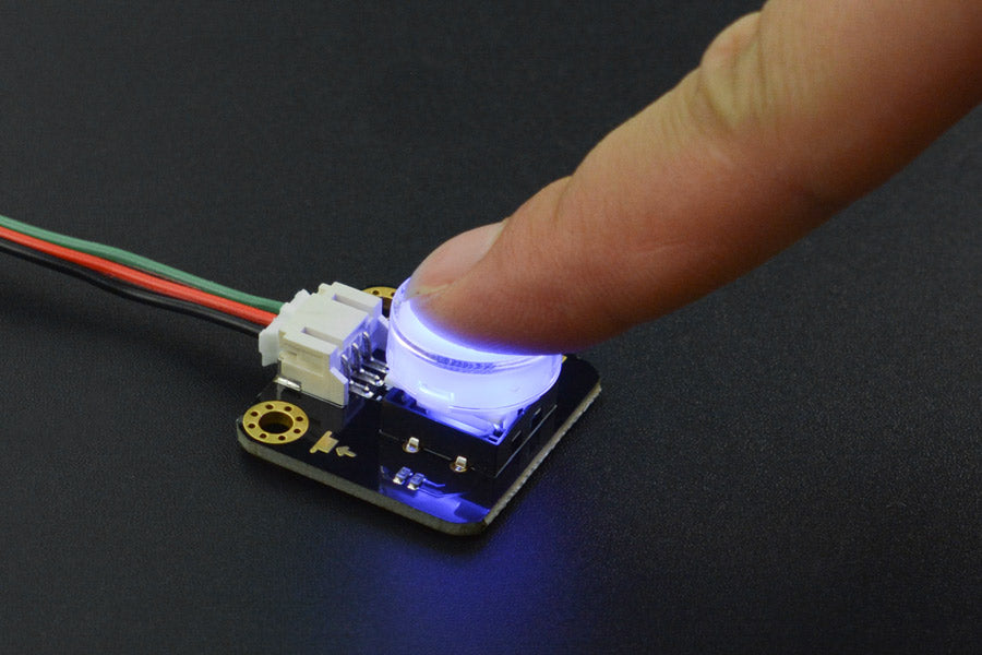 Gravity: LED Button for Arduino / micro:bit (Blue)