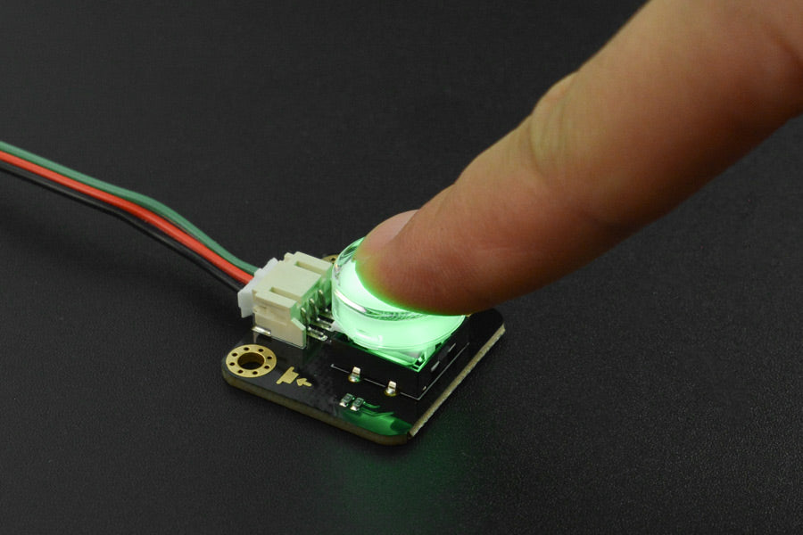 Gravity: LED Button for Arduino / micro:bit (Green)