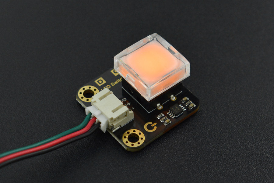 Gravity: LED Switch for Arduino / micro:bit (Yellow)