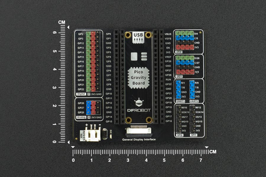 Gravity: Expansion Board for Raspberry Pi Pico