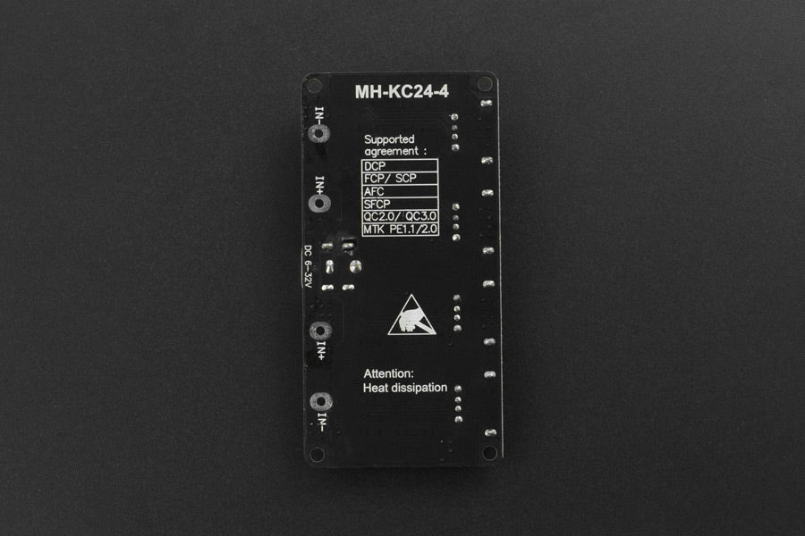 4-way Fast Charge Buck Module (Compatible with Raspberry Pi 4B &amp; Jetson Nano)