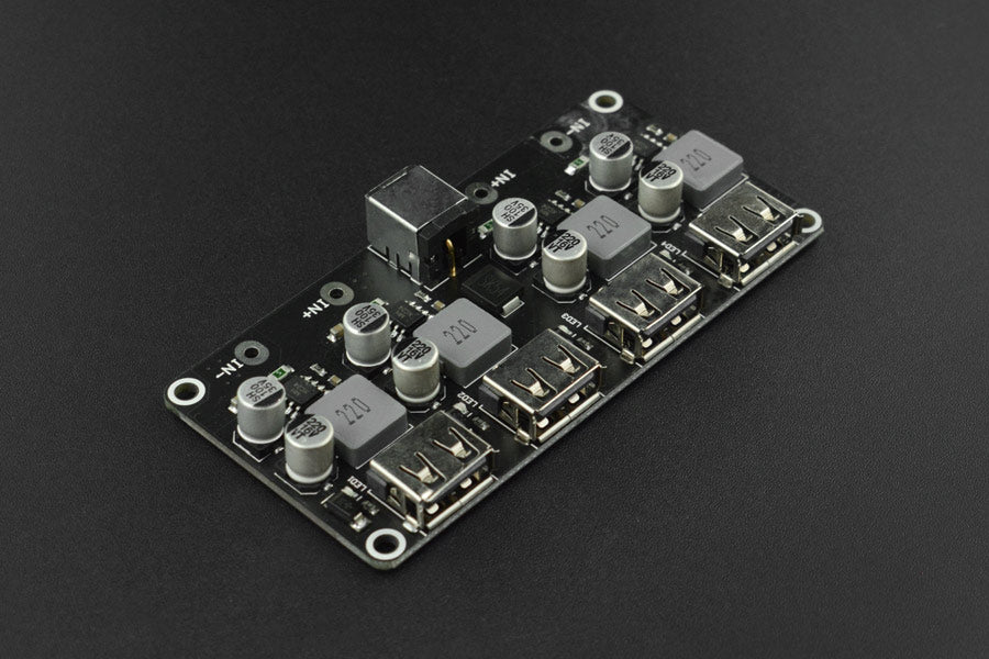 4-way Fast Charge Buck Module (Compatible with Raspberry Pi 4B &amp; Jetson Nano)