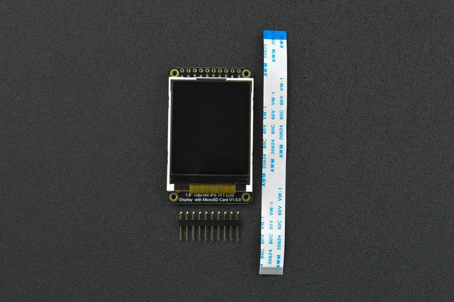 Fermion: 1.8"; 128x160 IPS TFT LCD Display with MicroSD Card Slot (Breakout)