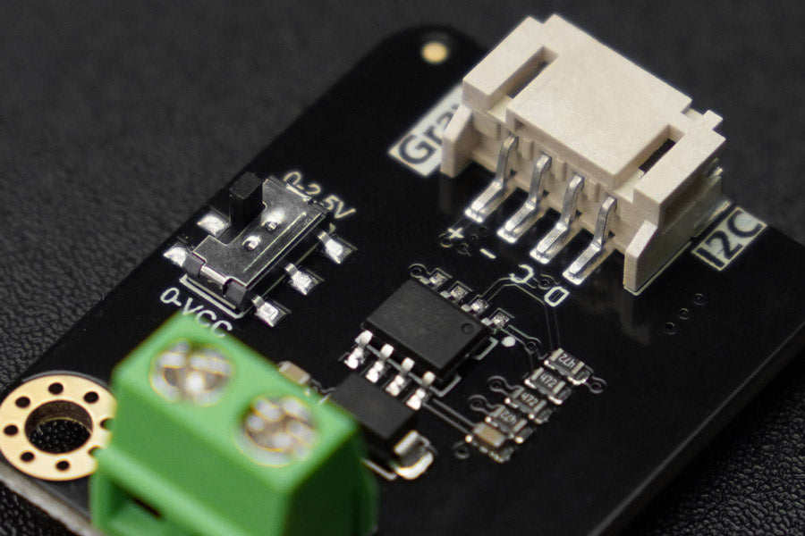 Gravity: GP8512: 1-Channel 15bit I2C to 0-2.5V/VCC DAC Module