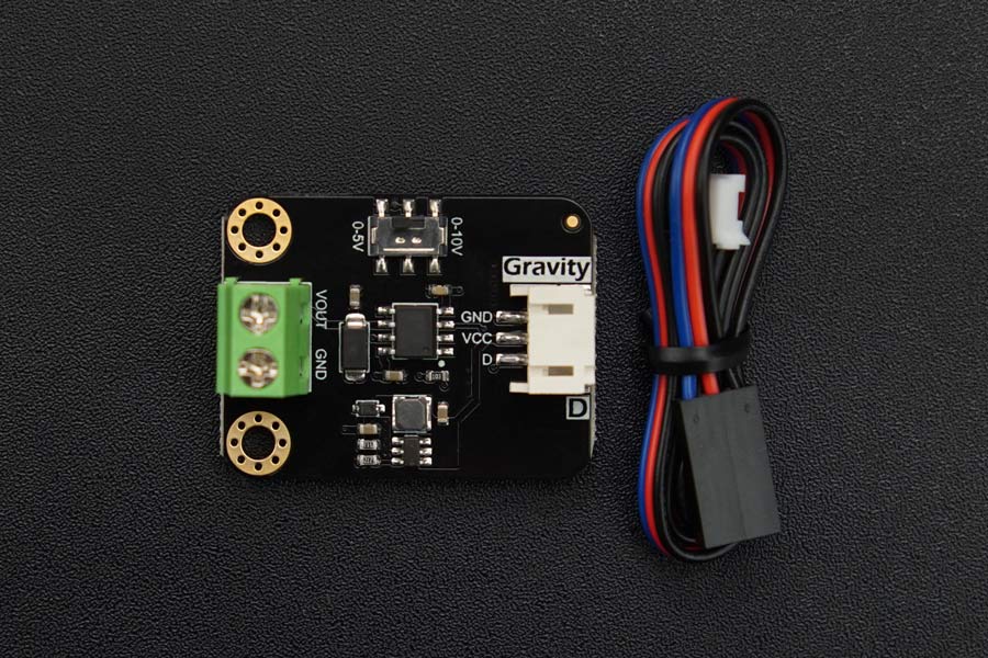 Gravity: GP8101S 1-Channel PWM to 0-5V/10V DAC Module