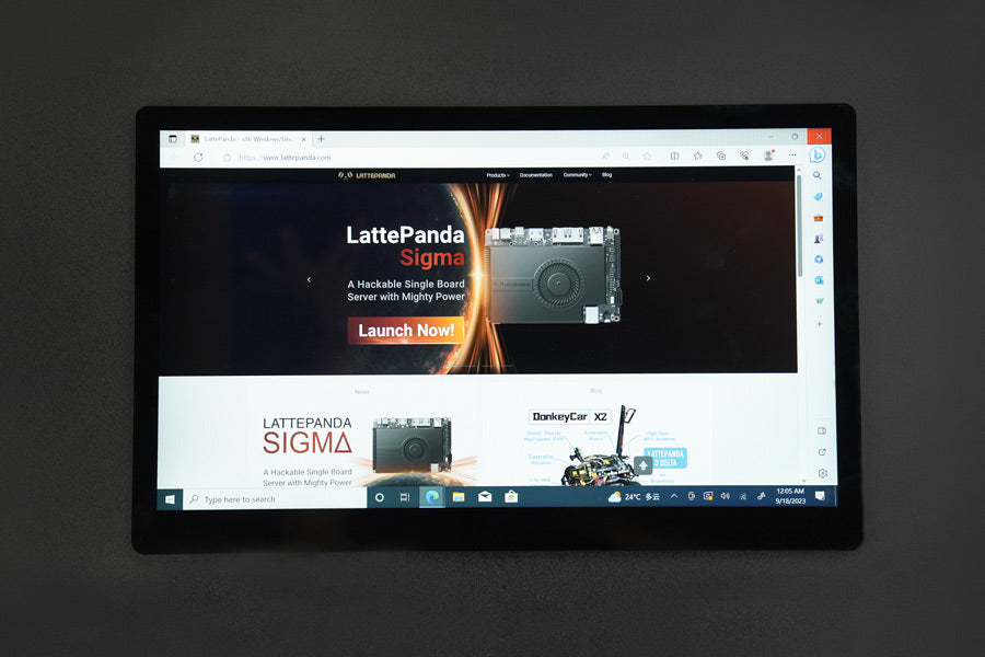 15.6 Inch 1920x1080 IPS Type-C Touch Screen & Display for Raspberry Pi / LattePanda / Jetson Nano Single Board Computer