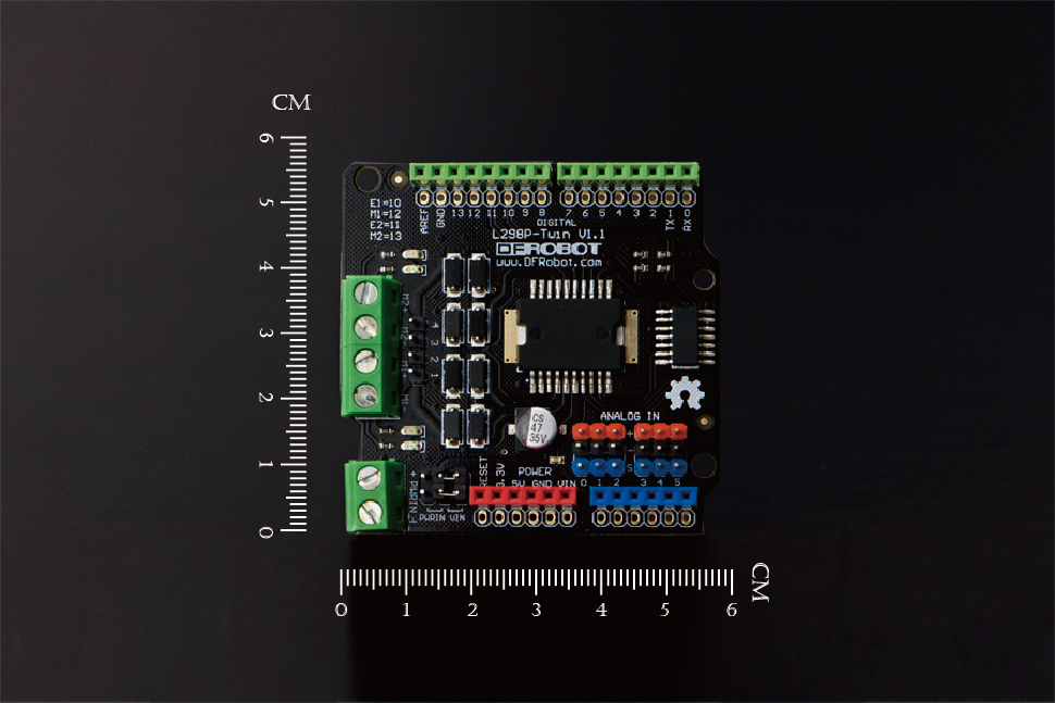 Gravity: 2x2A Motor Shield for Arduino Twin