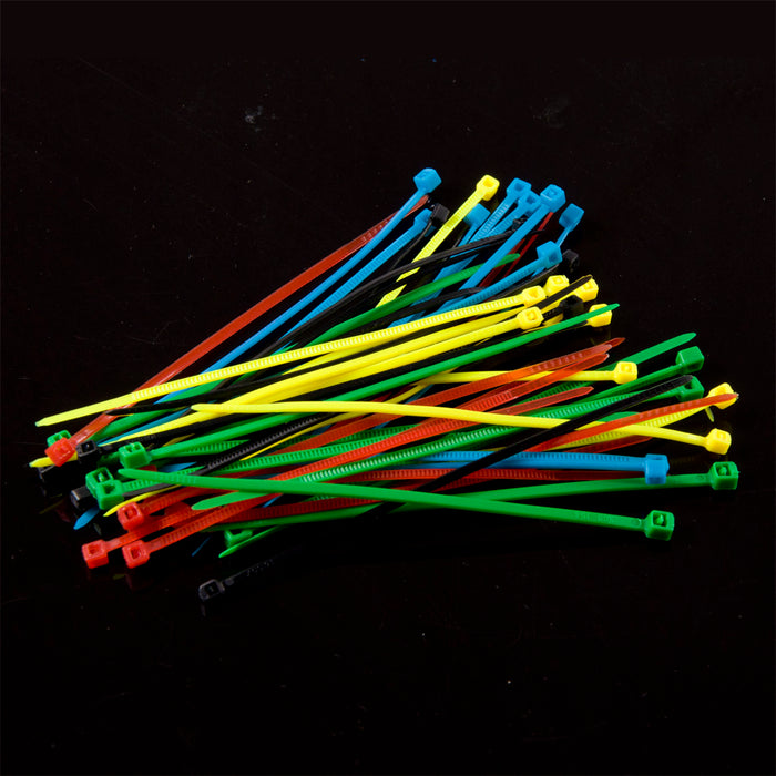 Nylon Cable Tie Set - Five Colors (50PCS)