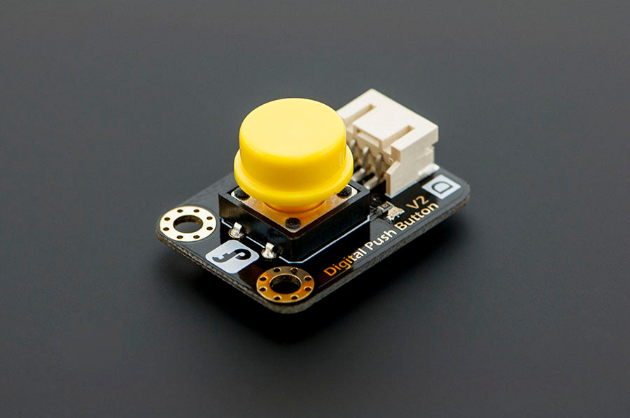 Gravity: Digital Push Button (Yellow) — Robot Italy