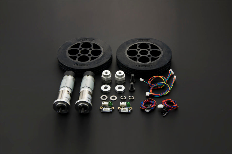 Rubber Wheel &amp; Motor Kit