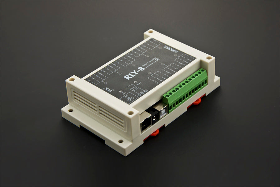 8 Channel Ethernet Relay Controller (Support PoE and USB)