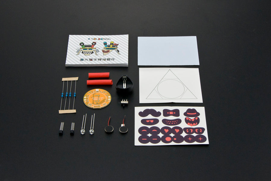 4-Soldering Light Chaser Beam Robot Kit