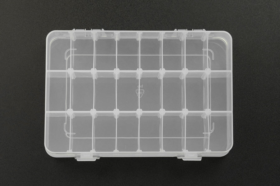 Adjustable Compartment Parts Box - 24 Compartments