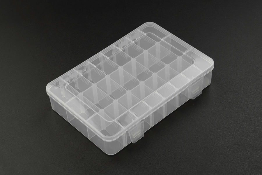 Adjustable Compartment Parts Box - 24 Compartments