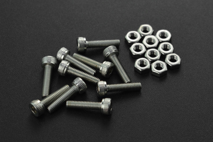 10 Sets M3x12 Screw Low Profile Hex Head Cap Screw