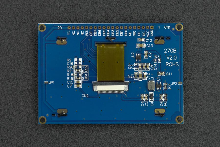 2.7"; OLED 128x64 Display Module