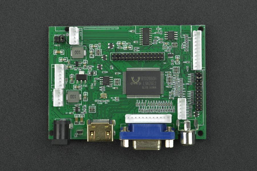 10.1"; Diagonal - 1280x800 IPS HDMI/VGA/AV Display (Compatible with Raspberry Pi &amp; LattePanda)