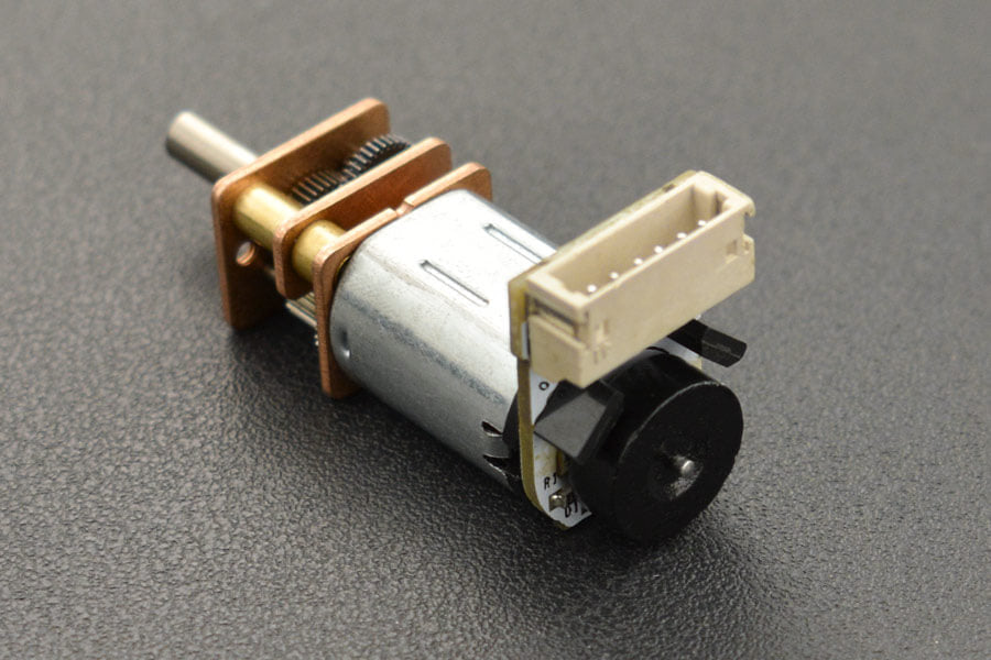 Micro Metal Geared motor w/Encoder - 6V 75RPM 210:1