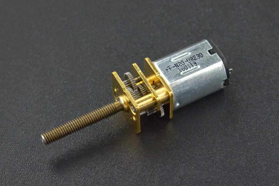 Micro Metal DC Geared Motor with Lead Screw (6V 98RPM M3*20)