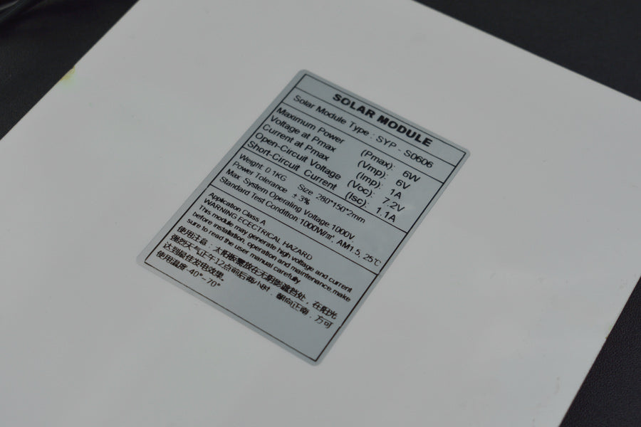 Semi Flexible Monocrystalline Solar Panel (6V 1A)