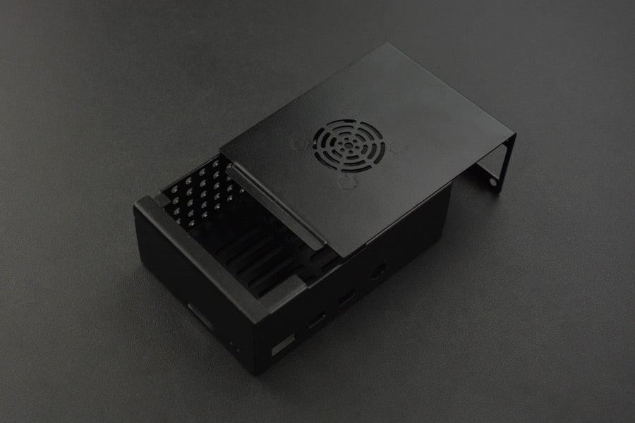 Metal Case with Heatsink &amp; Fan for Raspberry Pi 4 Model B