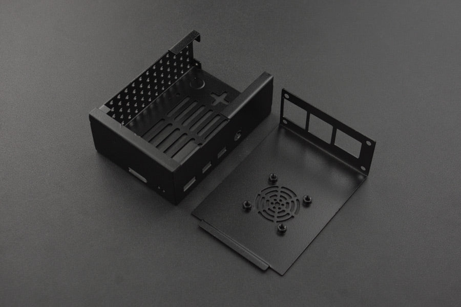 Metal Case with Heatsink &amp; Fan for Raspberry Pi 4 Model B