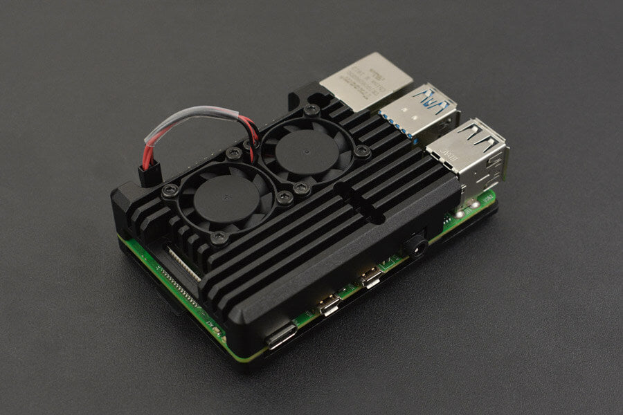 Metal Case for Raspberry Pi 4B (Dual fans)