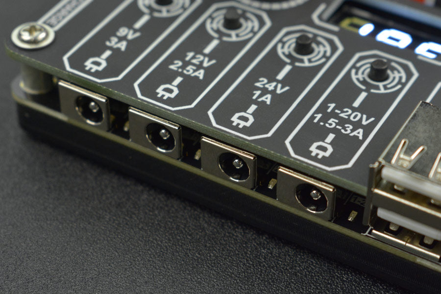 6-Way Adjustable DC Regulated Power Supply for 18650 Battery