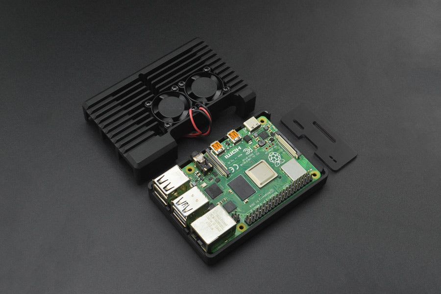 Armor Case With Dual Fans(2510) for Raspberry Pi 4