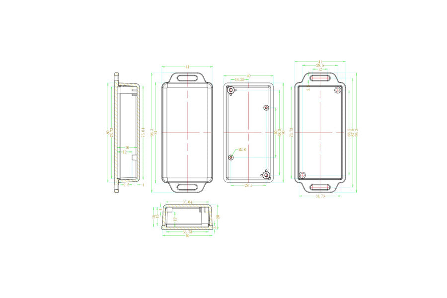 Plastic Project Box Enclosure for FireBeetle - 3.15 x 1.61 x 0.79 inch