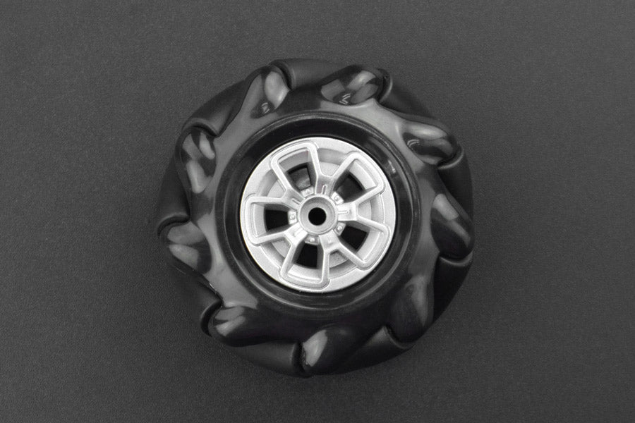 Black Mecanum Wheel with Motor Shaft Coupling (60mm) - Left